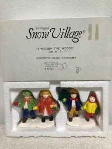 SAMMLERSTÜCK DEPT 56 DURCH DEN WALD #51721 SNOW VILLAGE / RETIRED NIB 1989/91 - Bild 1 von 1