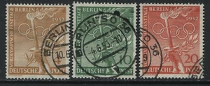Germany Berlin Olympics set of 3 used - Picture 1 of 1