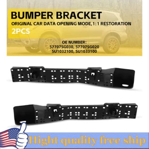 Bumper Bracket Set For 2014-2018 Subaru Forester 2Pc Front Left &Right Plastic R - Picture 1 of 13