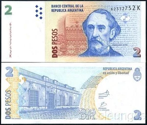 Argentina 2 Pesos ND 2010 P 352 UNC - Picture 1 of 1
