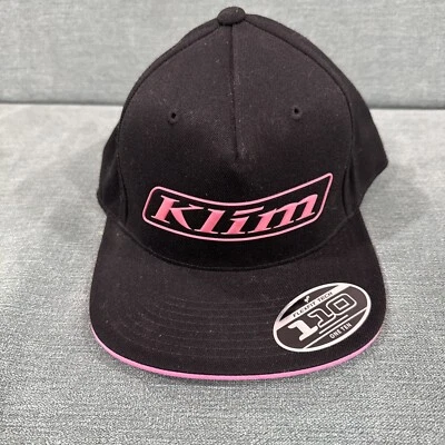 KLIM CORP HAT SNAPBACK KLIM SNOWMOBILE HAT PINK KLIM LOGO HAT USED - Image 1 of 4