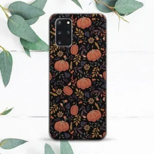 Autumn Pumpkin Leaves Floral Case For Samsung Note 20 S10 S20 S21 S22 S23 S24 FE - Picture 1 of 1