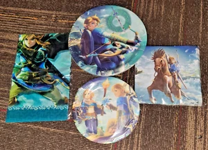 new LEGEND OF ZELDA birthday PARTY SUPPLIES LOT plates napkins tablecloth - Picture 1 of 1