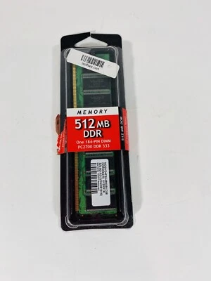 IPSG 512MB DDR 333Mhz PC2700 184 PIN DIMM Laptop Notebook RAM Memory - Image 1 of 4
