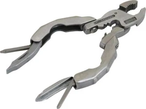 SWISS+TECH ST50016 Polished Stainless Steel 9-in-1 Micro Pocket Multitool With - Picture 1 of 5