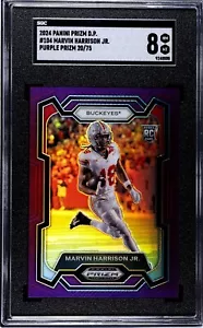 2024 Panini Prizm Purple Prizm - Marvin Harrison Jr. #104 20/75 SGC 8 - Picture 1 of 2