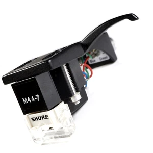 New Tested SHURE M44-7 Cartridge w/ Needle Stylus N44-7 & Technics Headshell - Picture 1 of 9