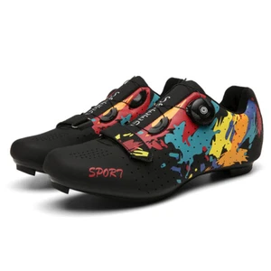 Cycling Shoes Men Self-Locking Bicycle Sneaker Outdoor Road Bike SPD Cleat Shoes - Picture 1 of 14