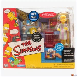 Simpsons Burns Manor with exclusive Pajama Mr. Burns figure Interactive box set - Picture 1 of 6