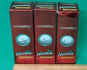 9 Maxfli Noodle Softest Golf Balls New in Box #1 #2 #3 3 of Each - Picture 1 of 1