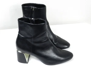 Zara Basic Collection Boots Womens 38 Ankle Booties Black Heels - Picture 1 of 10