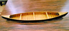 Vintage Miniature build to scale Wooden Canoe Model 27” Long with 2 Paddles