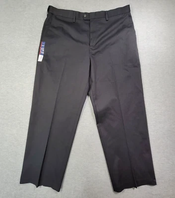 Pantalones Croft & Barrow para Hombre 38x29 Negros Frente Plano tiro alto medida 40x30 Nuevos con Etiquetas Foto 1 de 4