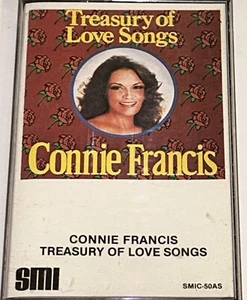 Connie Francis Treasury Of Love Songs Rock Music Cassette 1F24 - Picture 1 of 4