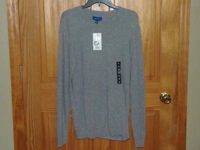  APT 9 MENS TEXTURED LAYERING SWEATER - GREY - RET. 46.00 (CF-16-39)  - Image 1 of 4