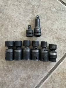 Pittsburgh/Husky 1/2 Inch 8 Piece Wobble Sockets - Picture 1 of 8