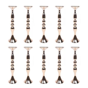 10pcs Metal Vase Centerpiece Stand Candle Holder Wedding Flower Table Decor - Picture 1 of 8