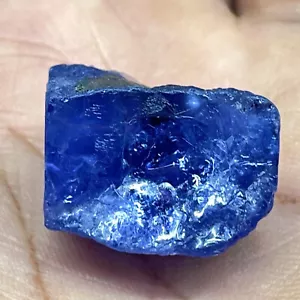 69.65 Cts Zertifiziert Natürliche Tansanit Grobem 23x21mm Lebendige Blau Lose - Bild 1 von 9
