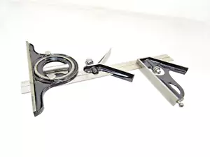 SUPERBO SET 4 PEZZI COMBINAZIONE QUADRATO GONIOMETRO MARCATO UNIONE TOOL CO T8926I - Foto 1 di 3