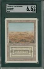 1994 Magic Gathering MTG Revised Edition AUTHENTIC Scrubland SGC MINT BGS PSA