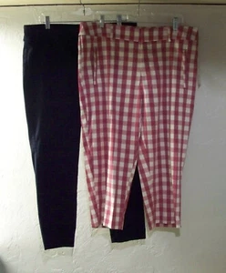 NEW Time and Tru Capri Pant L size 14 NWT & C&Banks Slimming Navy Capri size 14P - Picture 1 of 10