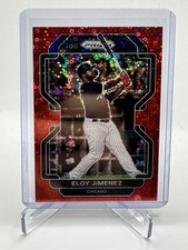 2022 Panini Prizm #89 Eloy Jimenez /99 red donuts card White Sox