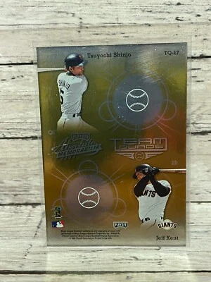 Absolute Team Quads Gold 2002 #TQ17 T.Shinjo, J.Kent, R.Aurilia, Barry Bonds Foto 1 de 2