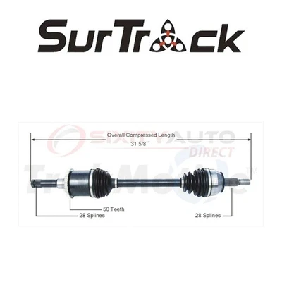 SurTrack CV Axle Shaft for 1993-1998 Lincoln Mark VIII 4.6L V8 - Constant cc Foto 1 de 4