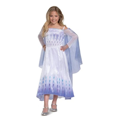 Costume Classique Fille Elsa De Disney La Reine Des Neiges 2 - Photo 1/4