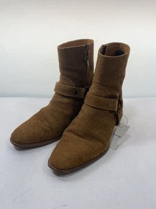 SAINT LAURENT Botas Cremallera Lateral Gamuza Camel Talla 41 - Imagen 1 de 8