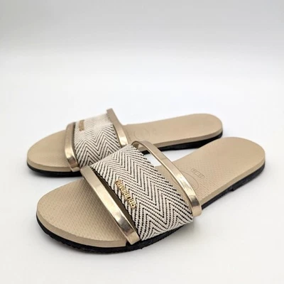 Sandalias chanclas Havaianas You Trancoso Premium para mujer gris arena US6W EU37/38 Foto 1 de 4