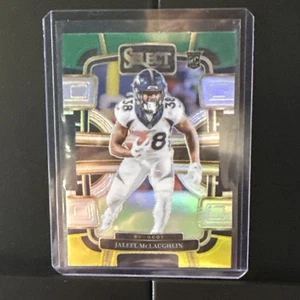 2023 Panini Select -Concourse Jaleel McLaughlin Green & Yellow Prizm Die Cut(RC) - Picture 1 of 16