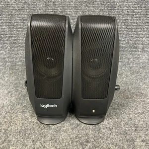 Logitech S120 Computer Stereo Lautsprecher schwarz P/N 880-000803 EUC funktioniert - Bild 1 von 6