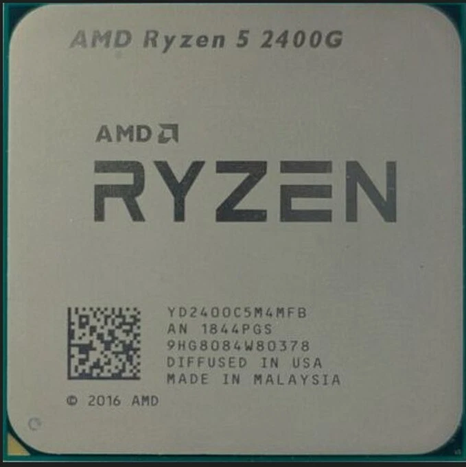 Lot (10 units) of AMD CPU Ryzen 5 2400G 3.6GHZ Socket AM4 - Image 1 of 1