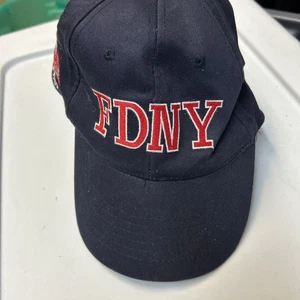 FDNY Kappe Hut Riemen Rückenhalten 200 Fuß NY Feuerwehr blau Made in USA - Bild 1 von 5