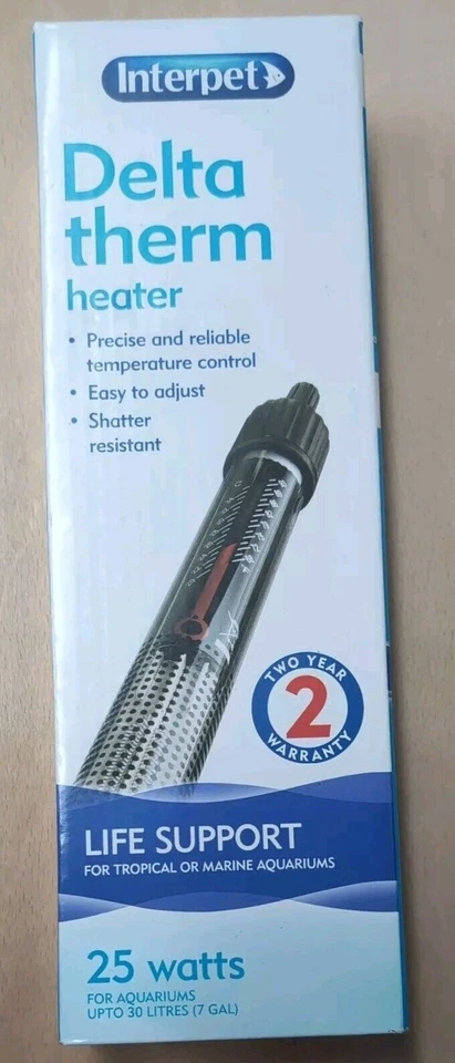 (PP) Interpet Delta Therm Heater, 25w, Up To 30l, BNIB - Image 1 of 1