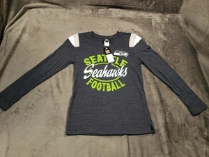 NFL Team Apparel ~ Damen Größe Medium Seattle Seahawks Langarm T-Shirt - Bild 1 von 12