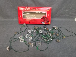 Vintage Christmas Lights with FOIL & PLASTIC REFLECTORS lights Tested 35 Lights - Picture 1 of 5