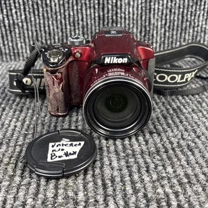 Nikon COOLPIX P510 16.1MP Digital Camera ONLY NO BATTERY UNTESTED Red FOR PARTS - Picture 1 of 9