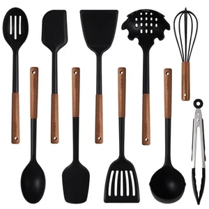 Silicone Cooking Utensils Set for Kitchen, 10Pcs Kitchen Utensils Set with Wa... - Picture 1 of 2