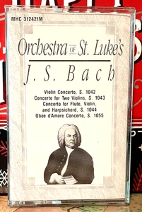 JOHANN SEBASTIAN BACH / CONCERTI ~ ORCHESTRA OF ST. LUKE'S CASSETTE ~ 1990 MHS - Picture 1 of 2