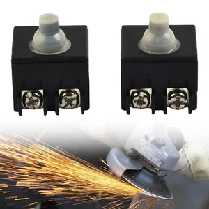 Brand New Switch Angle Grinder Parts 100mm /4\" 250 (V) 2pcs Black Kit - Picture 1 of 12