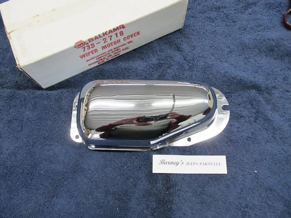 FITS JEEP CJ5 CJ6 1968-1975 CHROME WIPER MOTOR COVER NAPA NOS! - Изображение 1 из 3