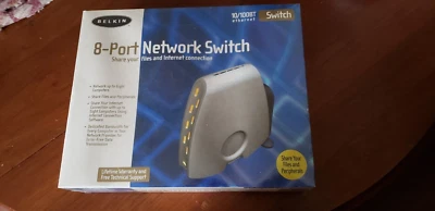 Belkin F5D5130-8 8 Port Network Switch 10/100BT Ethernet NEW & SEALED - Image 1 of 4