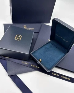NEW HARRY WINSTON Necklace empty case pendant Jewelry Box with Outer Box HW1 - Picture 1 of 4