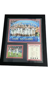 Dare To Shine USA Women's World Cup 2019 Champion Framed 12x15 photo Collage NEW - Picture 1 of 5