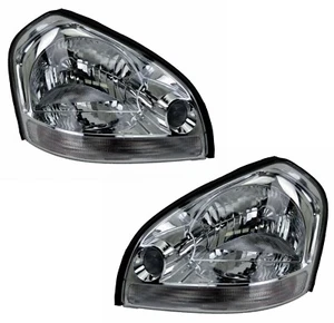 Pair Headlights for Hyundai Tucson JM 08/04-05/08 New Front Lamps 05 06 07 Clear - Picture 1 of 9