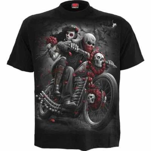 Spiral DOTD Day of the Dead Bikers Death Grim Reaper Skeleton Shirt D081M101 - Picture 1 of 4