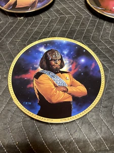 Lieutenant Worf Star Trek TNG Collector Plate Hamilton Next Gen 1993 - Bild 1 von 2