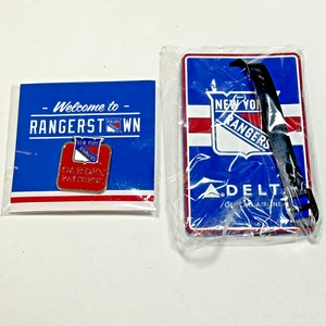 NY RANGERS GARDEN ABBONATI FEDELI SPILLA MSG SGA Delta etichetta bagaglio hockey NHL - Foto 1 di 7